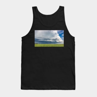 Thunder Cloud and Lightning over a Field Tank Top